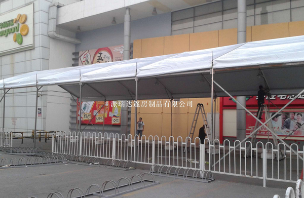 8米跨度篷房搭建